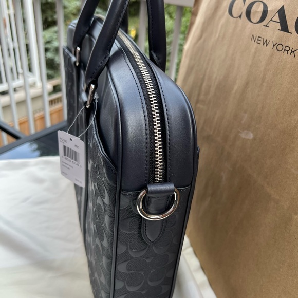 Brand new leather Coach messenger bag, laptop bag, or briefcase - Picture 12 of 16
